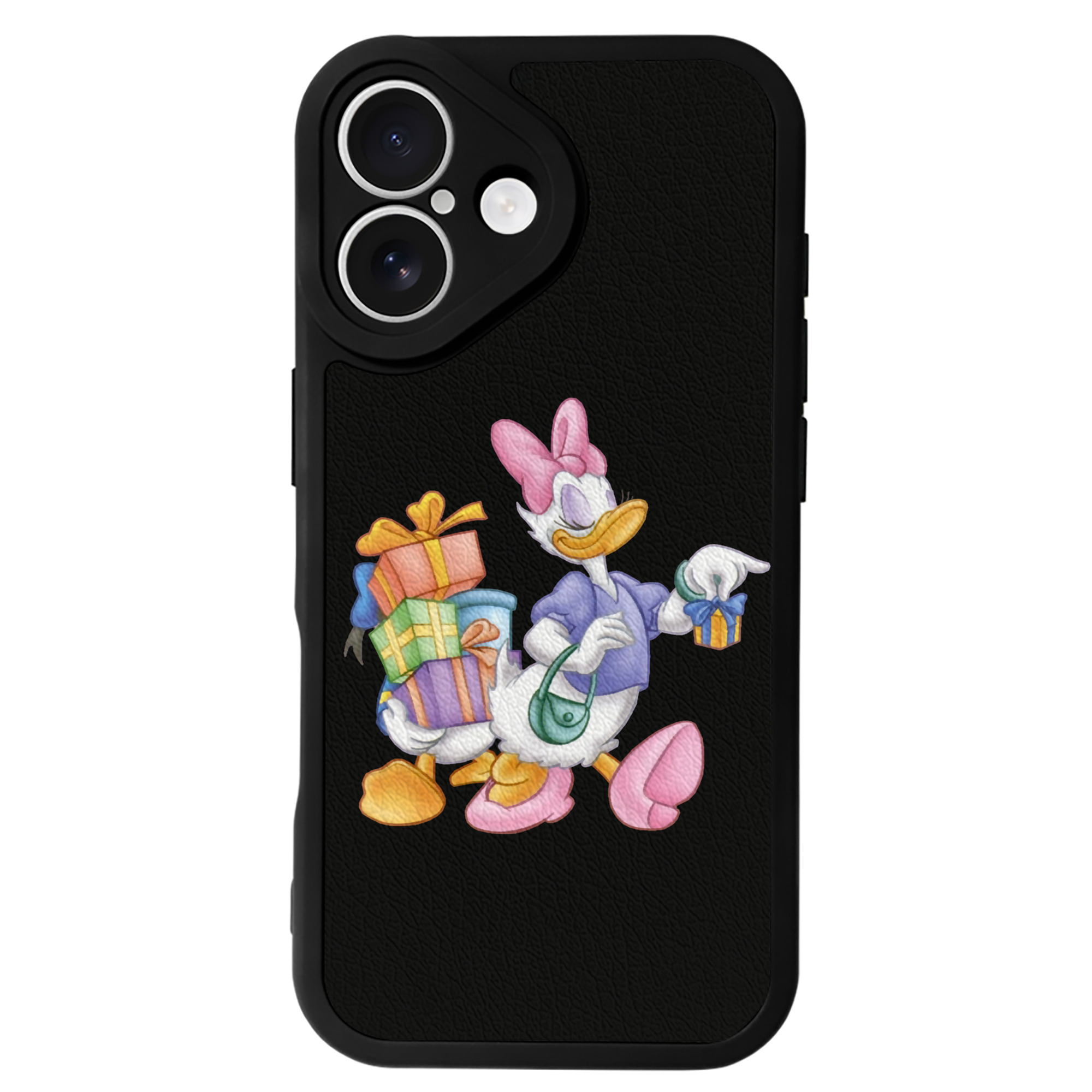（画像用） ミッキーマウス Mickey Mouse 【iPhone 16シリーズ対応】シリコンスマホケース（レザー調） 材質：シリコン